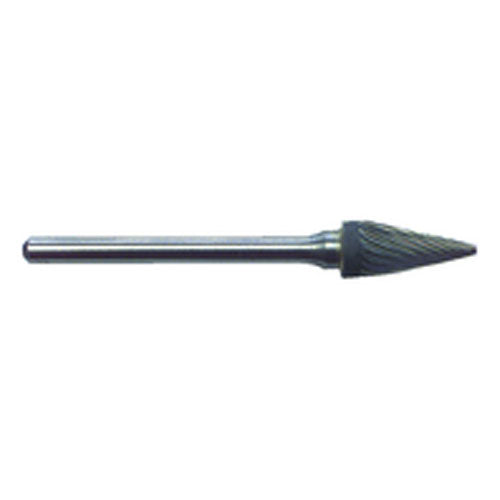 R22 1/4 × 1/2 × 1/8″ SH - Sgl Cut Tree Shape - CBD - Burr - All Tool & Supply