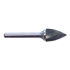 1/4 EdgeHog Tree Shape Pointed End Miniature Carbide Bur SG-51 Std Alt. Diamond(Double) - All Tool & Supply