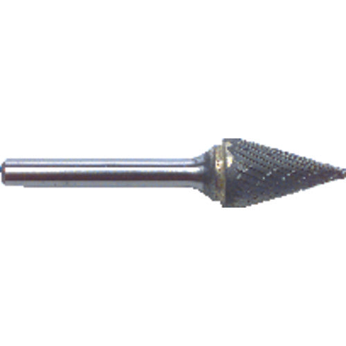 1/4 EdgeHog Conical Miniature Carbide Bur SM-51 Std Alt. Diamond(Double) - All Tool & Supply