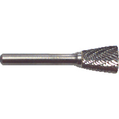 1/4 EdgeHog Back Taper Miniature Carbide Bur SN-51 Std Alt. Diamond(Double) - All Tool & Supply