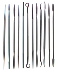 Swiss Pattern Needle File - 12 Pcs.; 6-1/2"; 0 Cut - All Tool & Supply