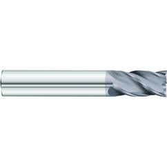 1/2 x 1/2 x 1 x 3 OAL .030 C/R 4 Flute Carbide End Mill - Round Shank-AlCrN Coated - All Tool & Supply