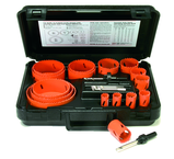 13 Pc. Bi-Metal Utility Hole Saw Kit - All Tool & Supply