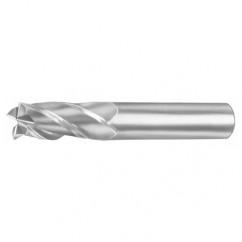 7mm Dia. x 63mm Overall Length 4-Flute Square End Solid Carbide SE End Mill-Round Shank-Center Cut-Uncoated - All Tool & Supply