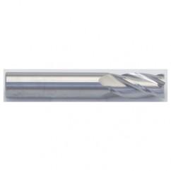 1 Dia. x 4 Overall Length 4-Flute Square End Solid Carbide SE End Mill-Round Shank-Center Cut-AlTiN - All Tool & Supply