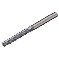 6mm Dia. x 75mm Overall Length 4-Flute Square End Solid Carbide SE End Mill-Round Shank-Center Cut-Uncoated - All Tool & Supply