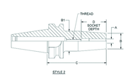 HSK63 3/8 x 3.35 - Shrink Fit Tool Holder - All Tool & Supply