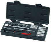 22 PC 1/4 DR METRIC SKT SET STD/DEEP - All Tool & Supply