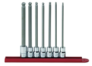 7PC SAE LONG BALL HEX BIT SKT SET - All Tool & Supply