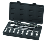 23PC 1/2" DR SAE SKT SET STD/DEEP - All Tool & Supply