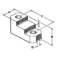 Hard Top Jaw 1/16" 90° Reversible-For 8 & 10" Chucks - All Tool & Supply