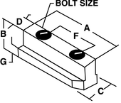 1/2-13 (B210) Jaw Nut - #JN-82-A - For B210 Chucks - All Tool & Supply