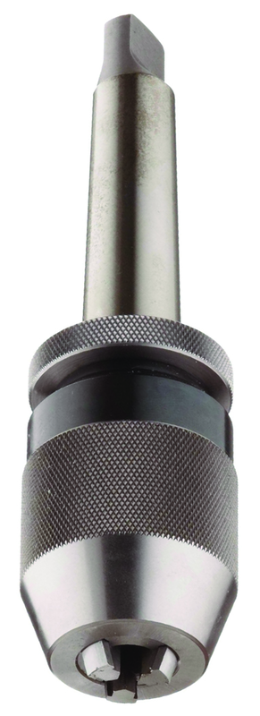 1/32 - 1/2'' Capacity - 3 MT Shank - Keyless Drill Chuck with Integral Shank - All Tool & Supply