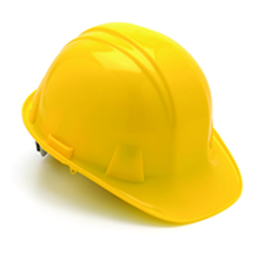 4 Point Ratchet Hard Hat, Yellow - All Tool & Supply