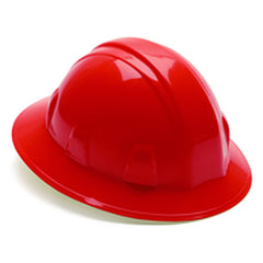 Hard Hat - Red Full Brim 4 Point Ratchet Style - All Tool & Supply