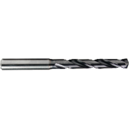 17 mm Dia. × 3.2 mm Shank × 93 mm Flute Length × 143 mm OAL, 5xD, TiAlN, 2xD Flute, Solid Carbide Drill - All Tool & Supply