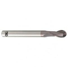 8mm Dia. - 100mm OAL - Carbide - Ball End HP End Mill-2 FL - All Tool & Supply