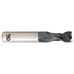 ‎7/64″ Dia. × 1/8″ Shank × 3/8″ DOC × 1-1/2″ OAL, Carbide, TiAlN, 2 Flute, Square, Solid End Mill - All Tool & Supply