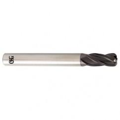 1/4 Dia. x 2-1/2 Overall Length 4-Flute .020 C/R Solid Carbide SE End Mill-Round Shank-Center Cutting-TiALN - All Tool & Supply