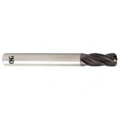 1/4 Dia. x 2-1/2 Overall Length 4-Flute .020 C/R Solid Carbide SE End Mill-Round Shank-Center Cutting-TiALN - All Tool & Supply