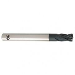 10mm Dia. x 100mm Overall Length 4-Flute 2mm C/R Solid Carbide SE End Mill-Round Shank-Center Cutting-TiALN - All Tool & Supply