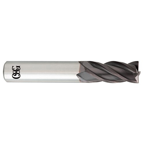 ‎1-1/2 mm Dia. × 3 mm Shank × 5 mm DOC × 39 mm OAL, Carbide, TiAlN, 4 Flute, Round, Square, Solid End Mill - All Tool & Supply