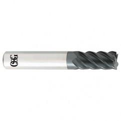 20mm x 20mm x 38mm x 102mm 5Fl  C/R Carbide End Mill - TiALN - All Tool & Supply