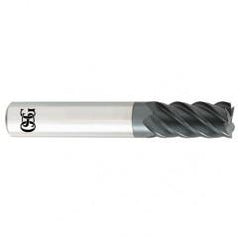 20mm x 20mm x 38mm x 102mm 5Fl  C/R Carbide End Mill - TiALN - All Tool & Supply