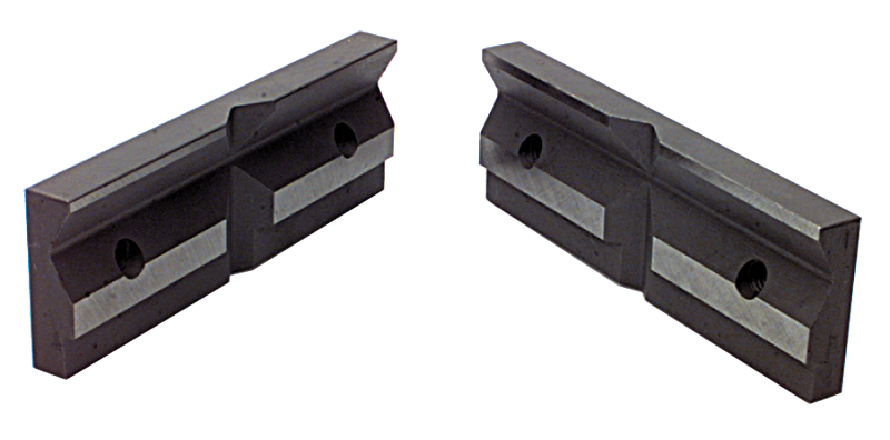 1-Pair Matching V-Groove Jaw Plates; For: 6/7" Speed Vise - All Tool & Supply