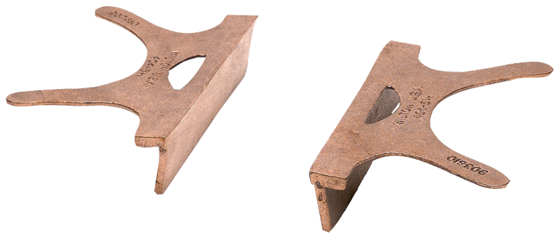 404-4.5, Copper Jaw Caps, 4-1/2" Jaw Width - All Tool & Supply