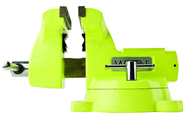 1560, High-Visibility Safety Vise, 6" Jaw Width, 5-3/4" Jaw Opening - All Tool & Supply