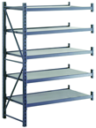 50 x 26 x 78" - Welded Frame Single Straight Shelving Add-On Unit (Gray) - All Tool & Supply