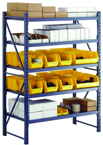 52 x 26 x 78" - Welded Frame Single Straight Shelving Starter Unit (Gray) - All Tool & Supply