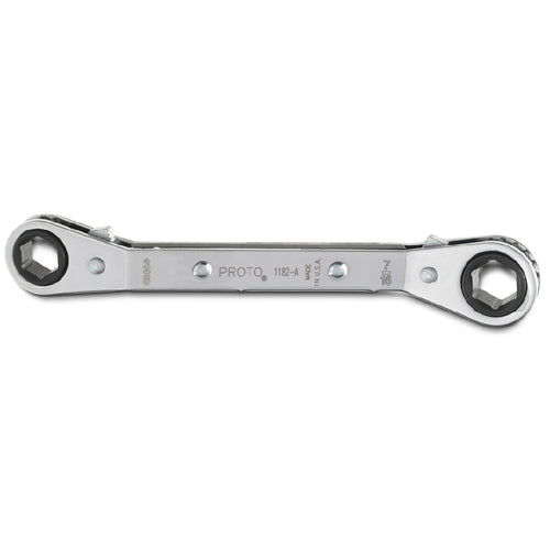 ‎Proto Offset Double Box Reversible Ratcheting Wrench 3/8″ × 7/16″ - 6 Point - All Tool & Supply