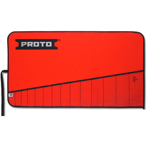 Proto Red Canvas 14-Pocket Tool Roll - All Tool & Supply