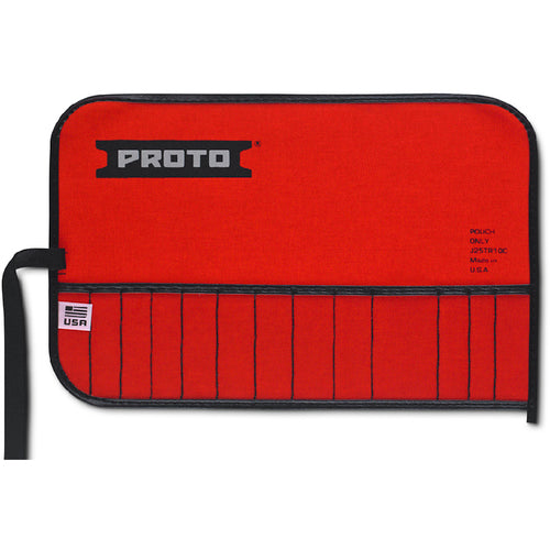 Proto Red Canvas 13-Pocket Tool Roll - All Tool & Supply