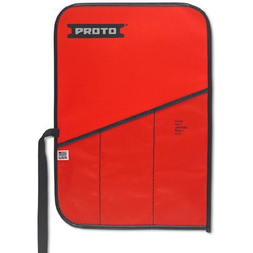 Proto Red Canvas 3-Pocket Tool Roll - All Tool & Supply