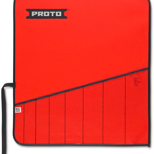 Proto Red Canvas 8-Pocket Tool Roll - All Tool & Supply