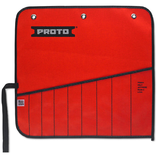 Proto Red Canvas 9-Pocket Tool Roll - All Tool & Supply