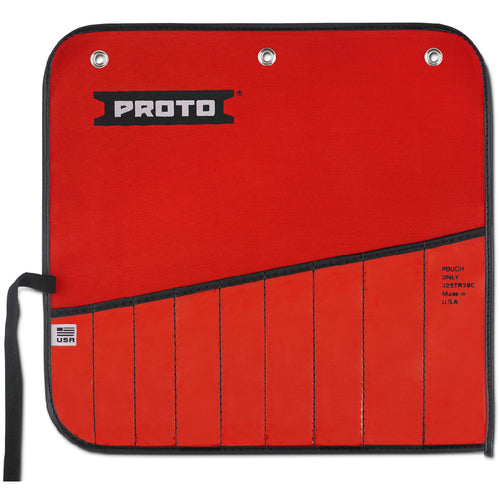 Proto Red Canvas 9-Pocket Tool Roll - All Tool & Supply