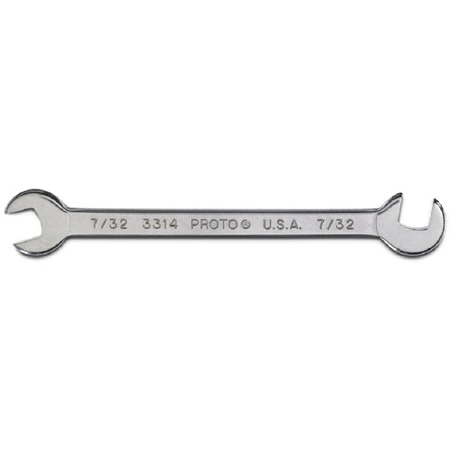 Proto Short Satin Angle Open-End Wrench - 7/32″ - All Tool & Supply