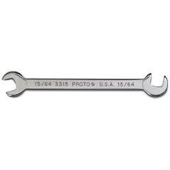 Proto Short Satin Angle Open-End Wrench - 15/64″ - All Tool & Supply