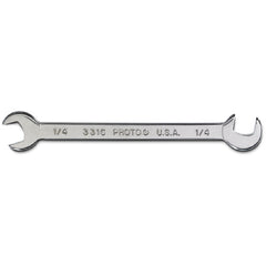 Proto Short Satin Angle Open-End Wrench - 1/4″ - All Tool & Supply