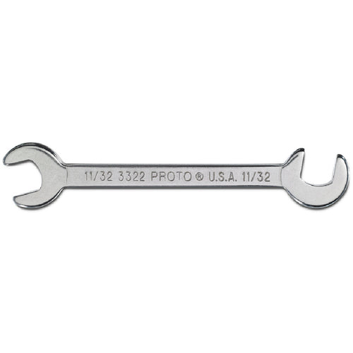 Proto Short Satin Angle Open-End Wrench - 11/32″ - All Tool & Supply