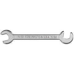 Proto Short Satin Angle Open-End Wrench - 11/32″ - All Tool & Supply