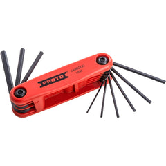 ‎Proto 9 Piece Folding Hex Key Set with Comfort Grip: .050-3/16″ - All Tool & Supply