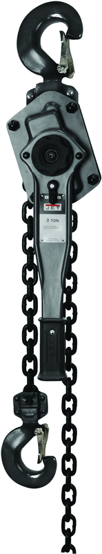 JLP-A Series 3 Ton Lever Hoist, 20' Lift & Shipyard Hooks - All Tool & Supply