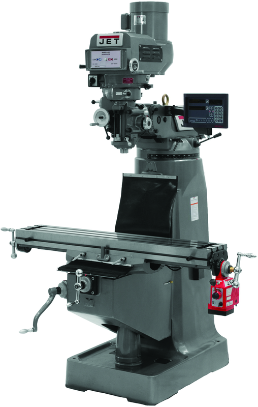 JTM-4VS Mill With Newall DP700 DRO and X- Axis Powerfeed - All Tool & Supply