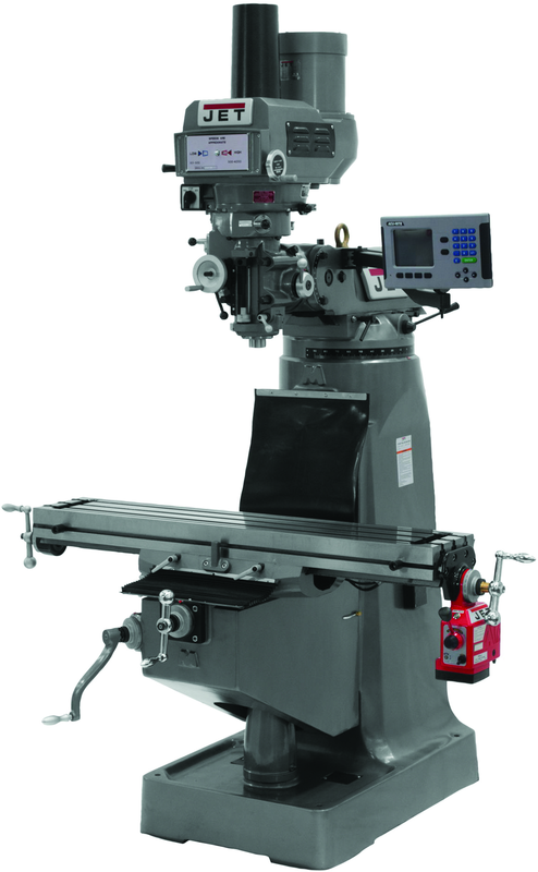 JTM-4VS Mill With ACU-RITE 200S DRO With X-Axis Powerfeed and Power Draw Bar - All Tool & Supply