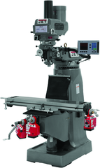 JTM-1050 Mill With 3-Axis ACU-RITE 200S DRO (Quill) With X and Y-Axis Powerfeeds and Power Draw Bar - All Tool & Supply